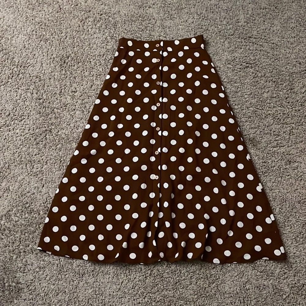 polka dot skirt